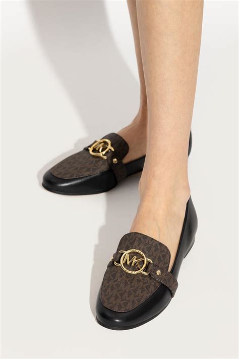 michael michael kors rory leather and logo loafer|michael kors loafers for men.